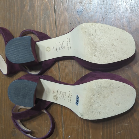 Sacha London Wine Red Sandals 8.5 - Picture 6 of 6